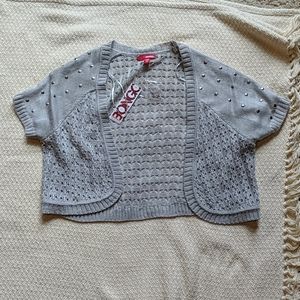 Juniors shrug sweater